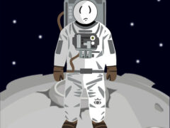 Stickman in space